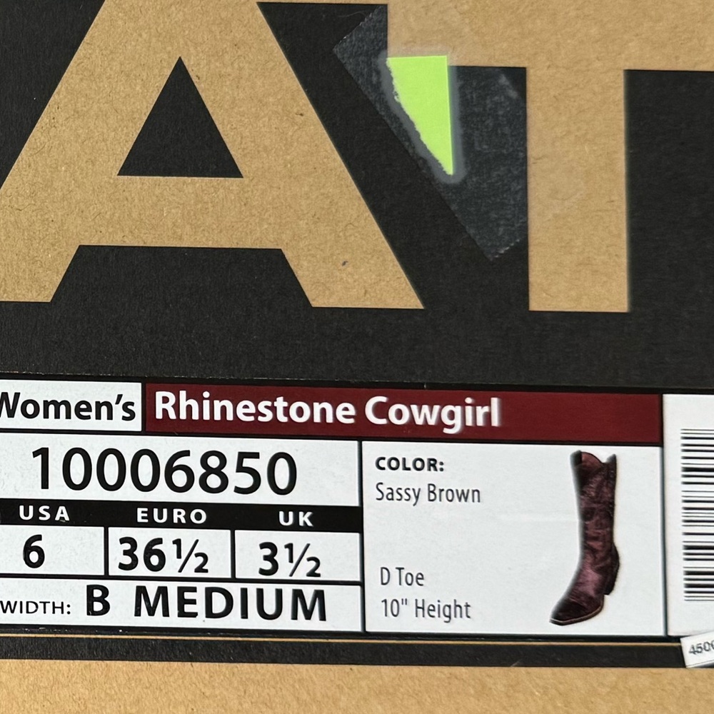 Ariat Women's Sassy Brown Rhinestone Cowgirl Boots - Picture 7 of 7